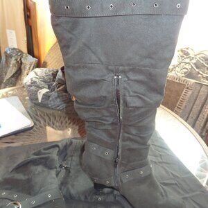 I.D. Required Brand Black Knee-High Boots